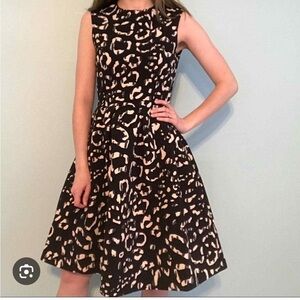 H&M Animal Print Fit & Flare Dress